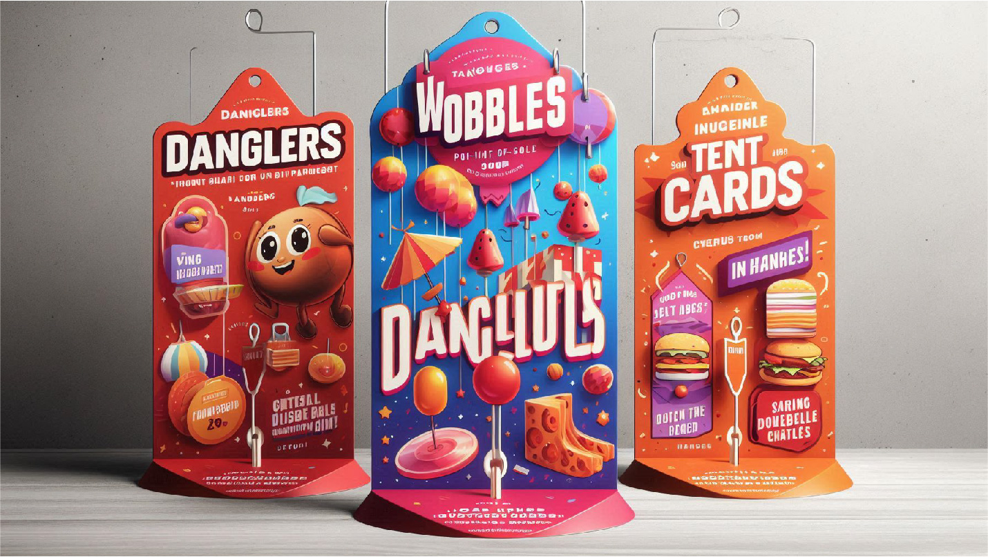 Danglers, Wobblers & Tent Cards